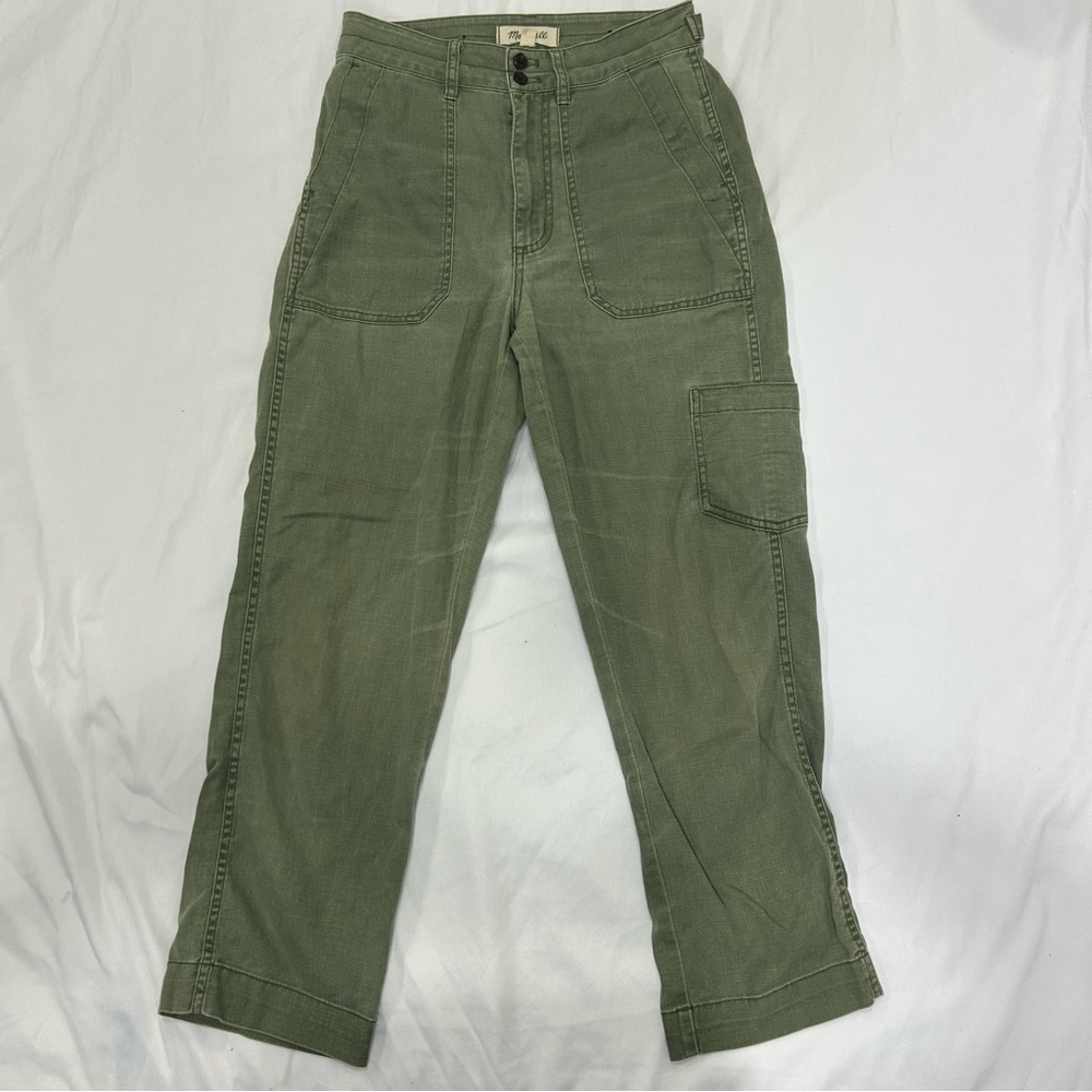 Madewell Army Green  Cargo Pants for Women Size 25.